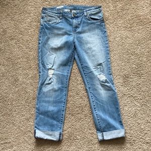 Kut From Kloth Catherine Boyfriend Distressed Jeans 10